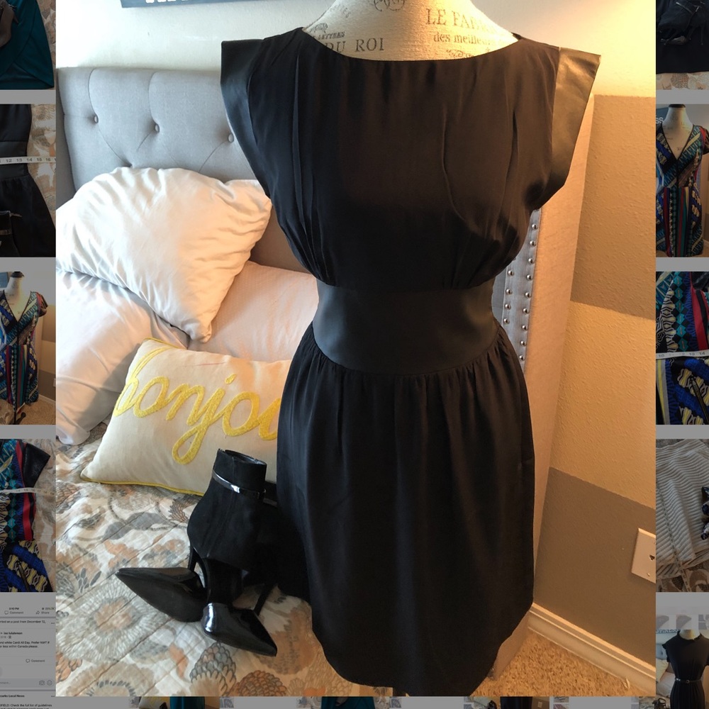 LUNA Silk and vegan-leather LBD